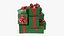 Present Gift Boxes Green model