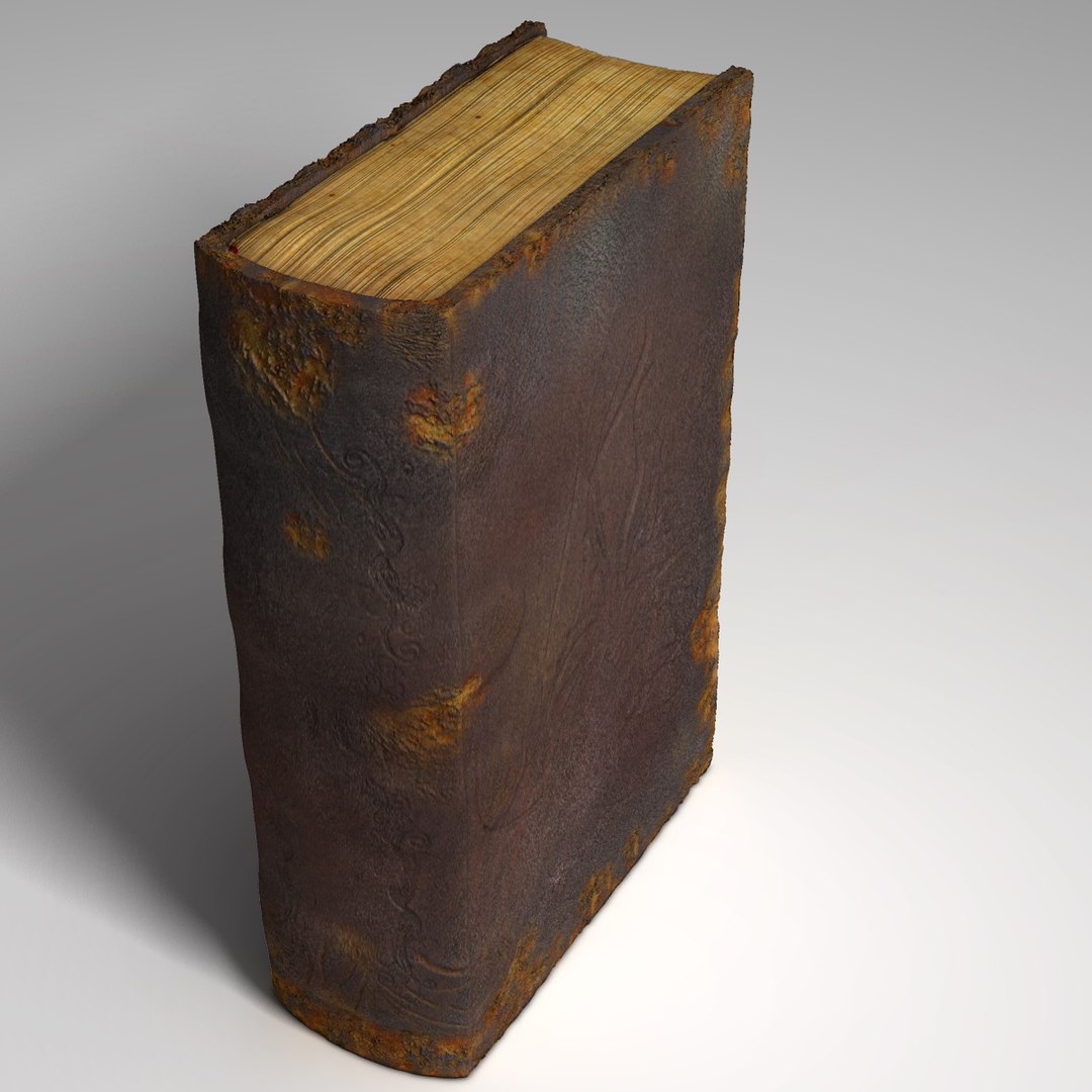 rotten book 3d obj