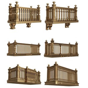 Classic Balcony Collection 3D model