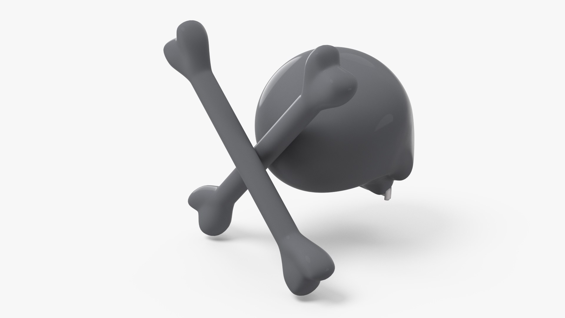 Emoji Skull And Crossbones 3D Model - TurboSquid 2240520