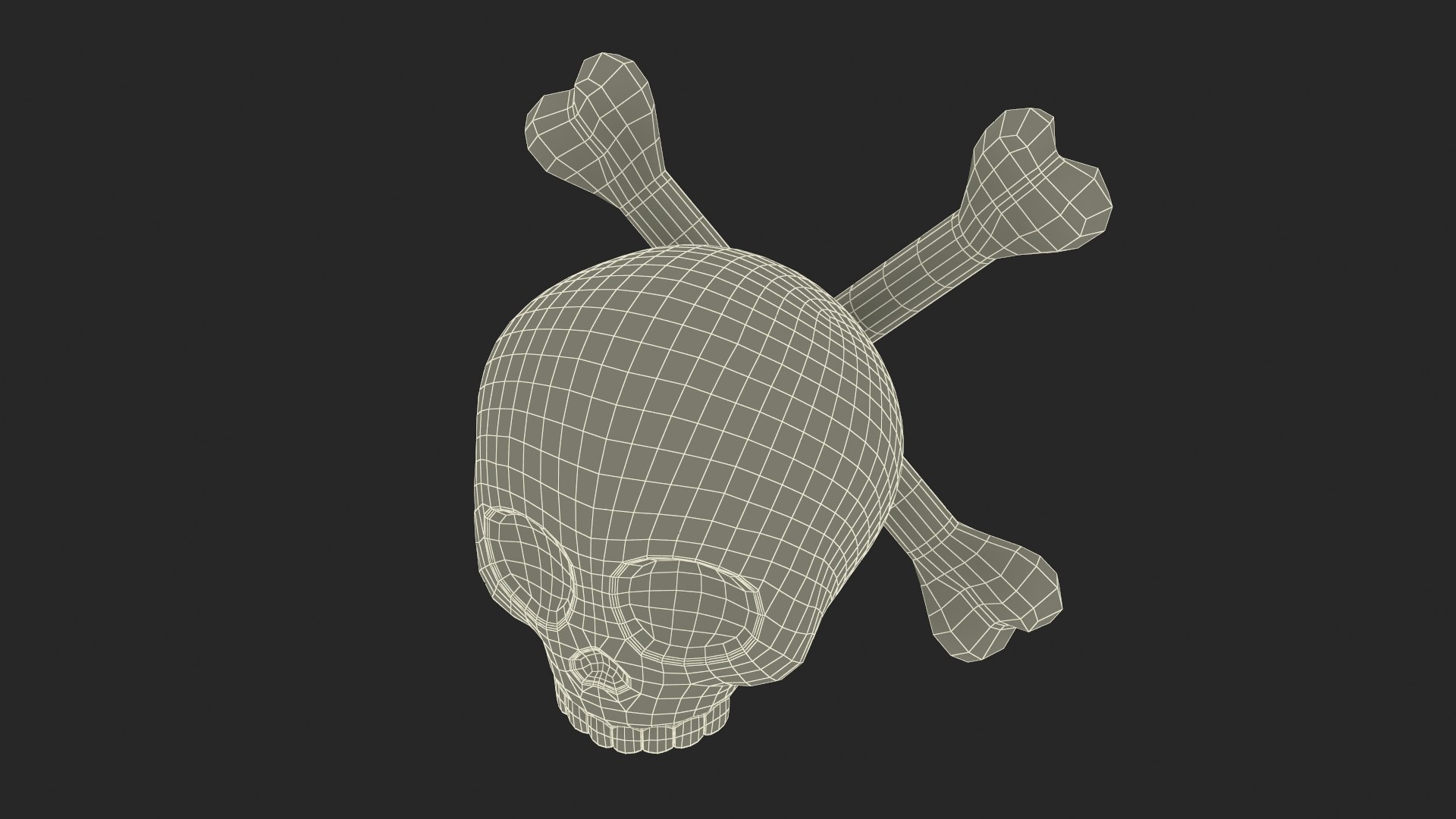 Emoji Skull And Crossbones 3D Model - TurboSquid 2240520