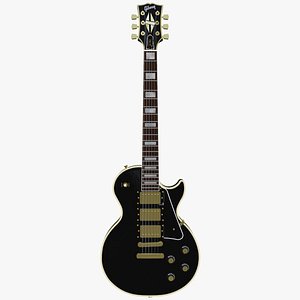 Gibson Les Paul Custom Black Beauty Electric Guitar 3 Pickup 3D model