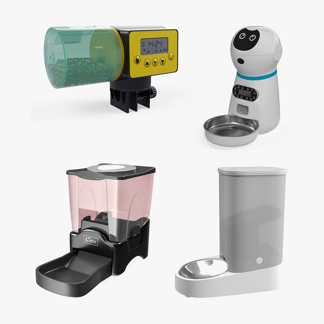 Pet Feeders Collection 2 3D model preview