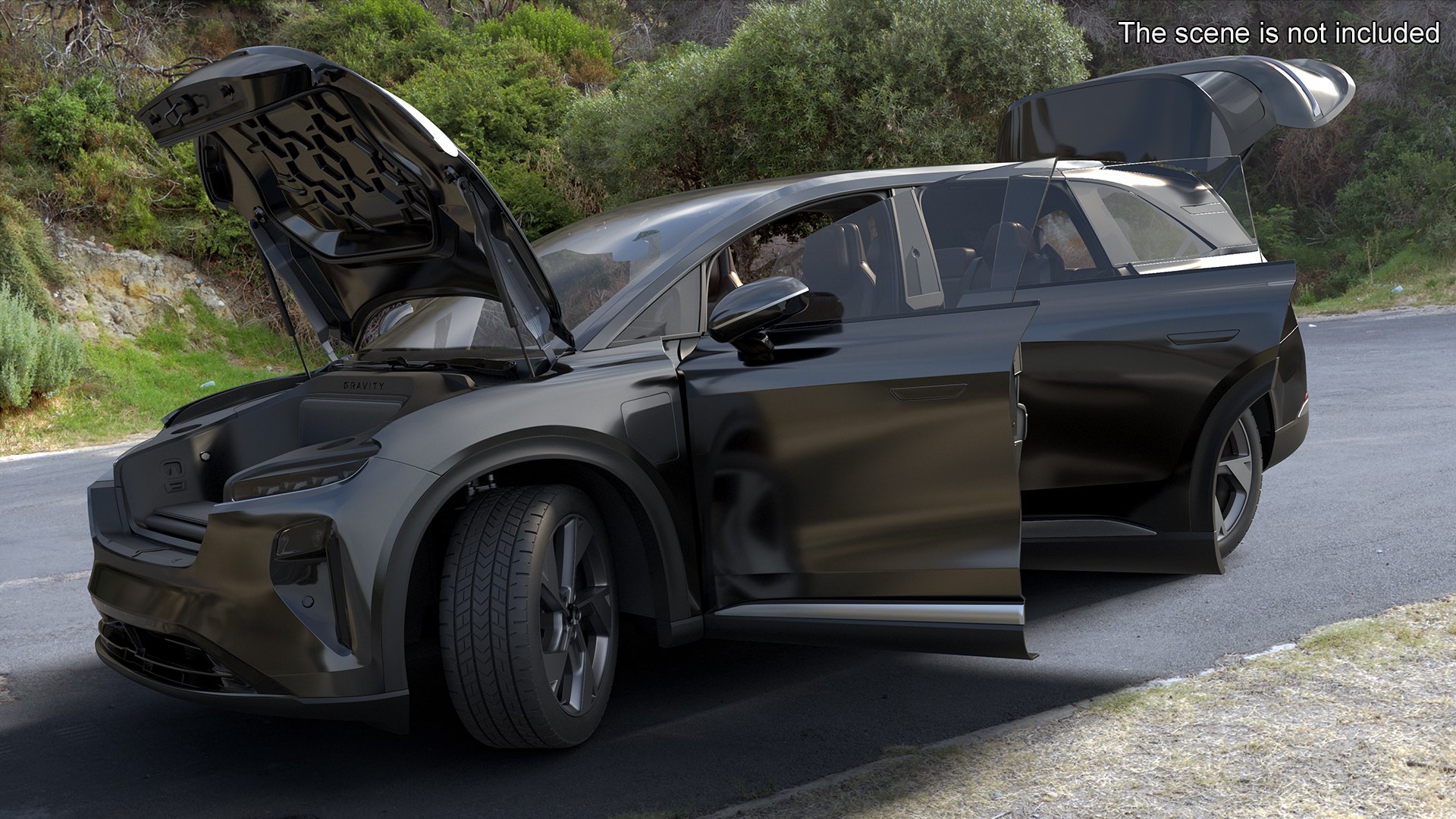 Modern Electric SUV Black Lights Off 3D model https://p.turbosquid.com/ts-thumb/Wr/a40mPh/hS/modernelectricsuvgenericblacklightsoffmb3dmodel004/jpg/1728480263/1920x1080/fit_q87/8e67ea120170801afacbdd704da672be9562eacd/modernelectricsuvgenericblacklightsoffmb3dmodel004.jpg
