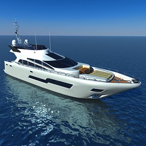 3d model sport yacht sunseeker 101