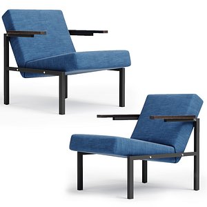 3D Pair Of Martin Visser Sz 64 Lounge Chairs Fort S