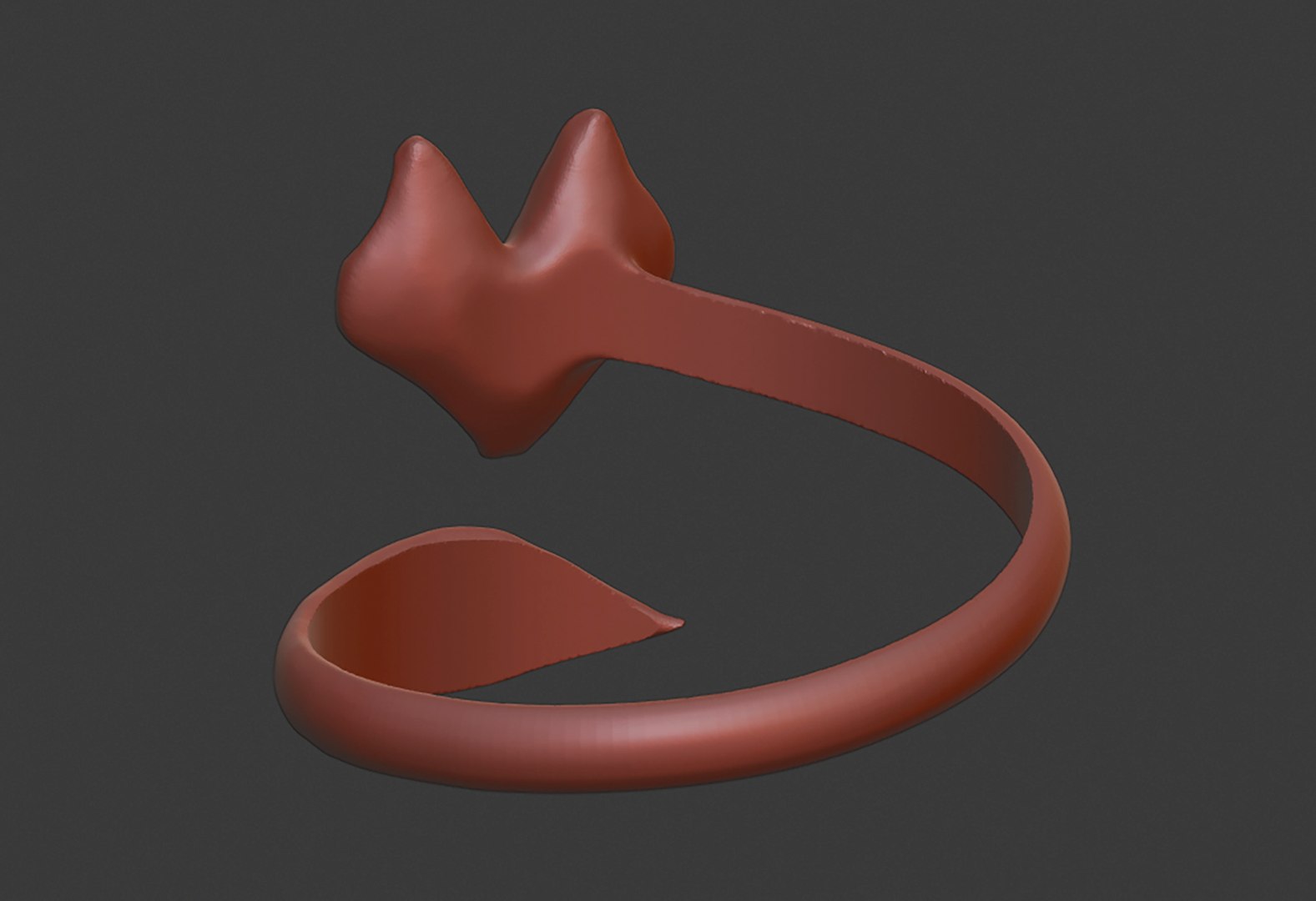 Fox Animalistic Ring 3D - TurboSquid 2019261