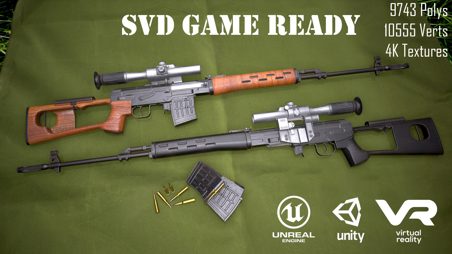 3D Dragunov Sniper Rifle Svd - TurboSquid 1633695