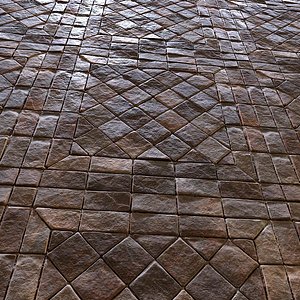 3D model Tileable Floor 4x4m  Game Ready