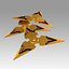 Overwatch OW Genji Nihon Skin Shuriken accesorio de cosplay