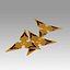 Overwatch OW Genji Nihon Skin Shuriken accesorio de cosplay