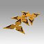 Overwatch OW Genji Nihon Skin Shuriken accesorio de cosplay