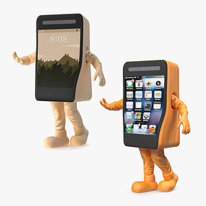 3D Cell Phone Mascot Costumes Collection