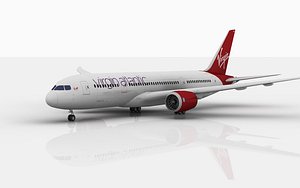 boeing 787 dreamliner virgin atlantic 3D model