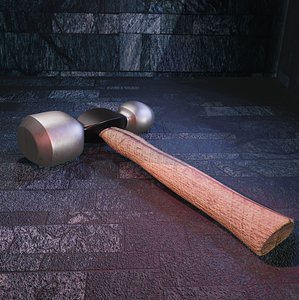 nails hammer 3D model
