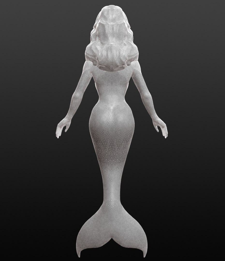 3D Model Creature Character Mermaid - TurboSquid 1417797