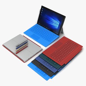 Microsoft Surface Pro 4 + Multi Color Type Cover & Pen