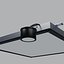 Square Ceiling Panel with Bored Clips and Wired Secondary Spot