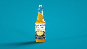 3D corona beer bottle