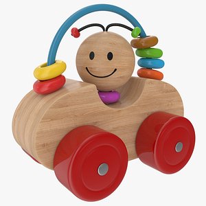 3D wooden car model
