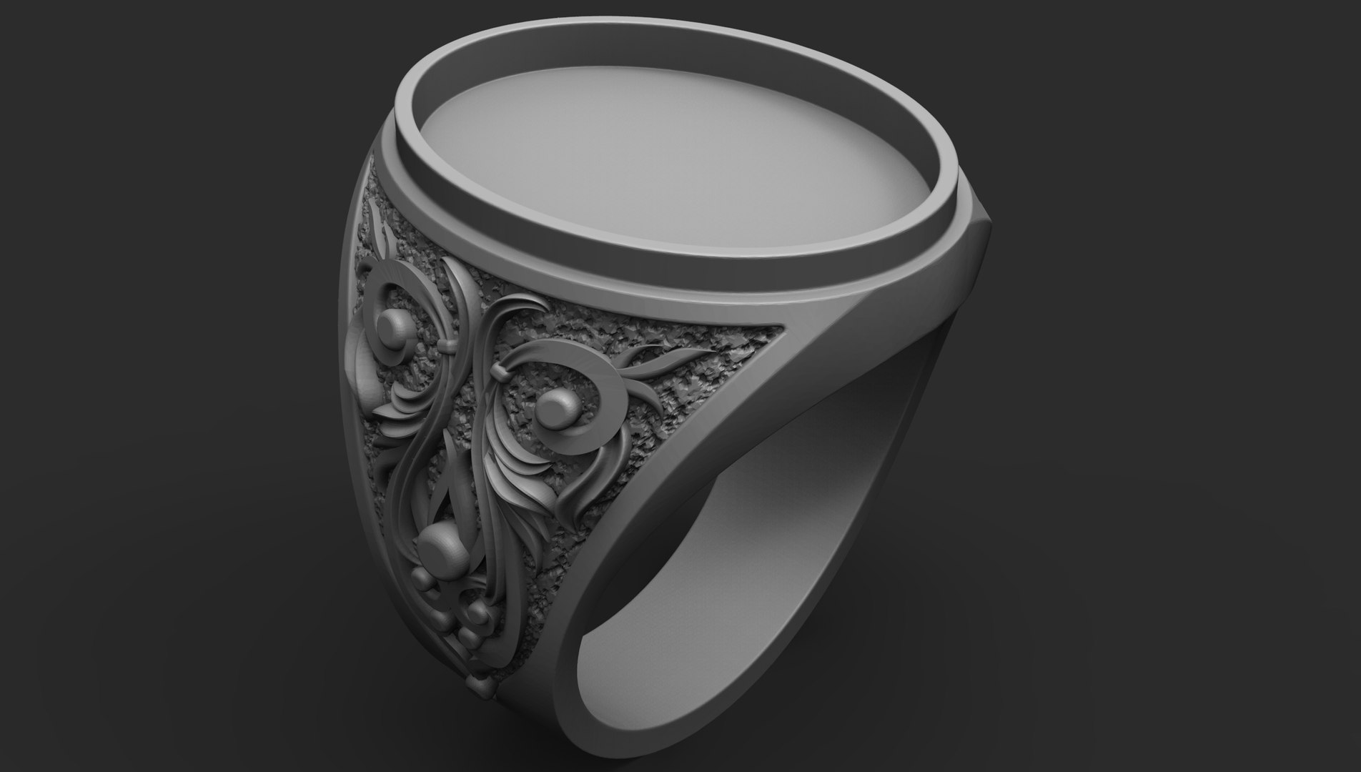 Jewellery Mens Ring Stone 3D - TurboSquid 1480049