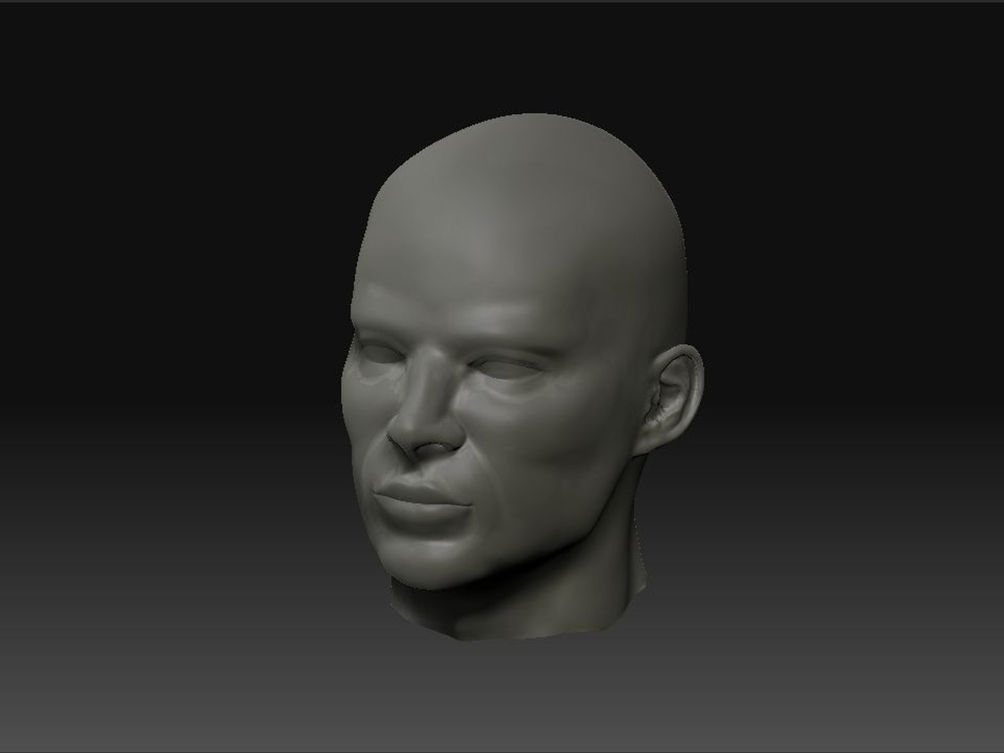 Male Head Obj