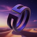 Twin-Cut Ring - Futuristic Minimal Geometric 3D Print Model 39