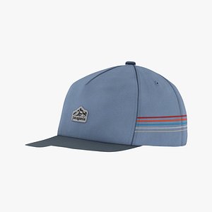 Patagonia Line Logo Ridge Stripe Funfarer Cap Light Plume Grey