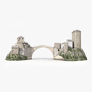 stari mostar 3d model
