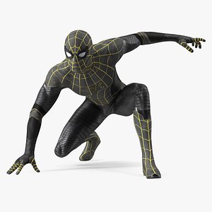 Spiderman Black Suit Rigged for Maya