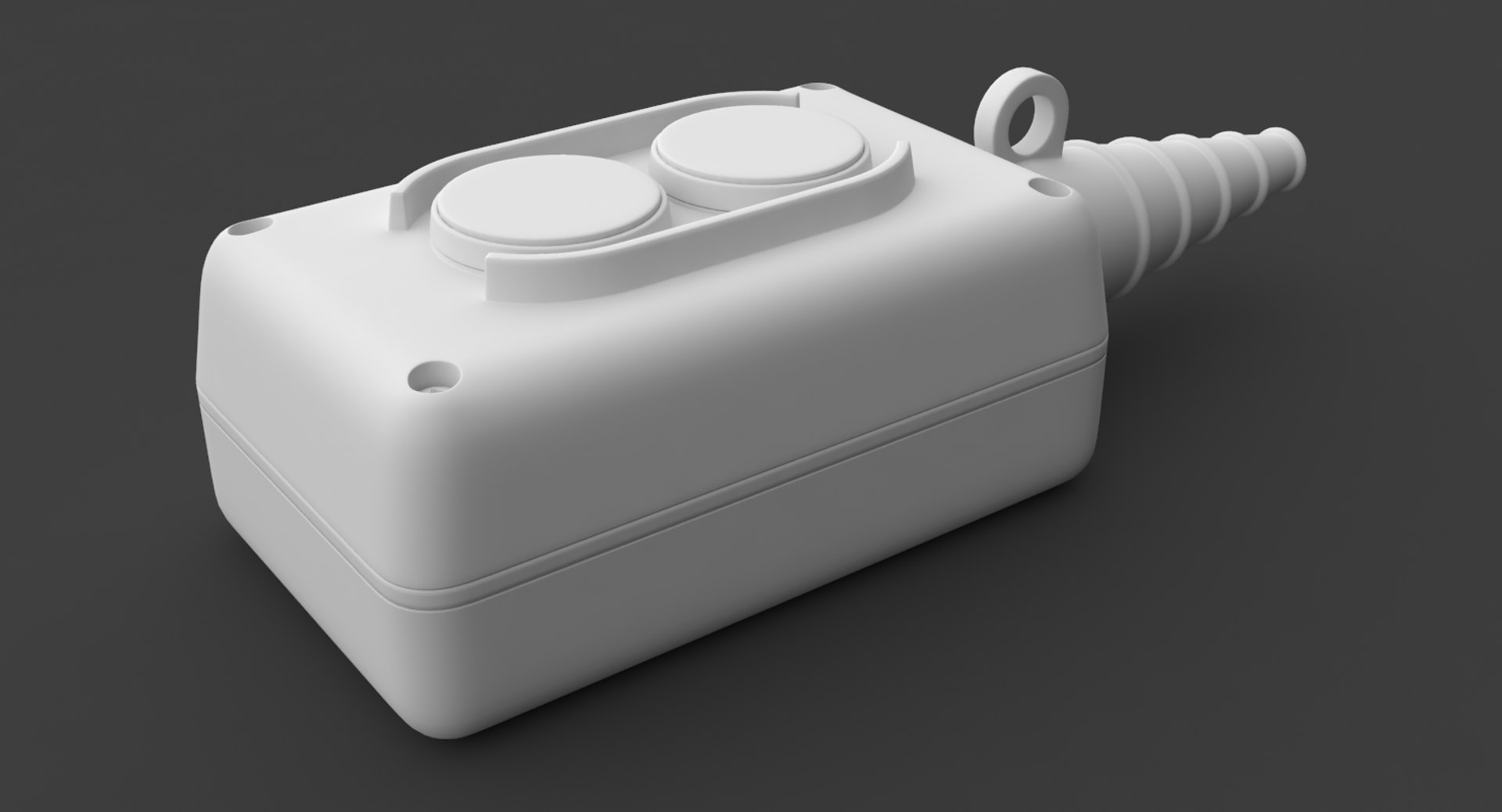 2-button Pendant Push Button Model - TurboSquid 1373080