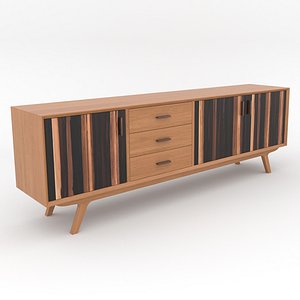 3D Mid-Century Modern Sideboard 200 Oslo
