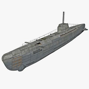 german submarine wilhelm bauer 3d obj