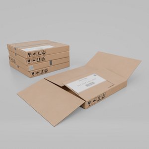 Cardboard Box R-440 - Rigged and Customizable