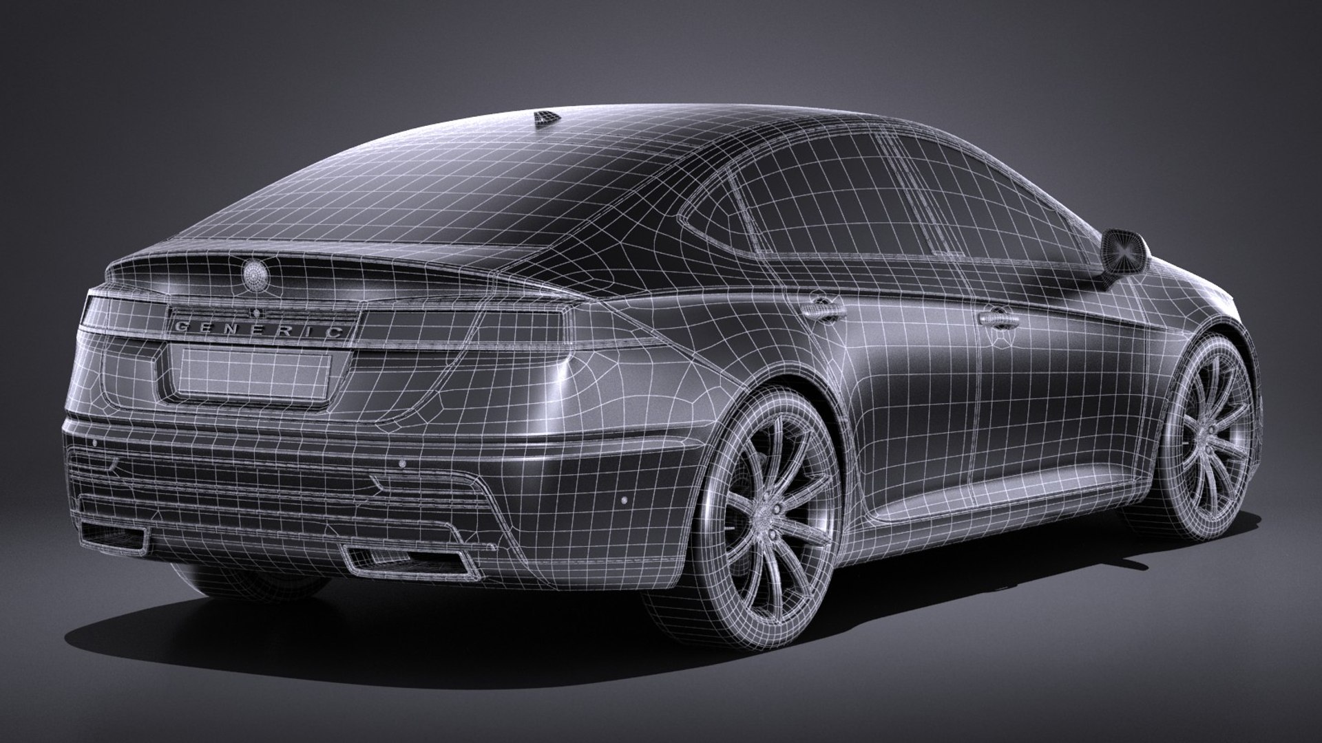 3D model generic sedan - TurboSquid 1156208