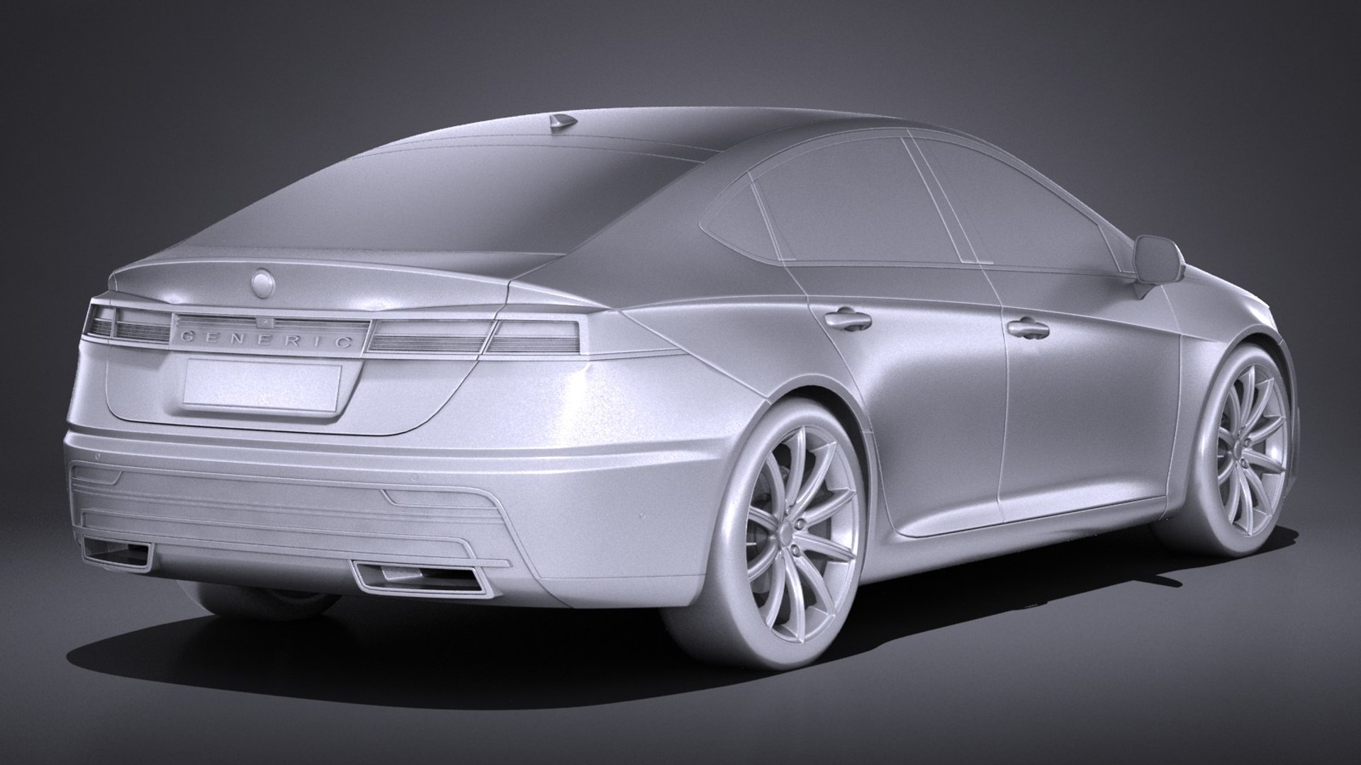 3D model generic sedan - TurboSquid 1156208