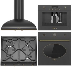 Smeg Kitchen Appliance Collection 3D model