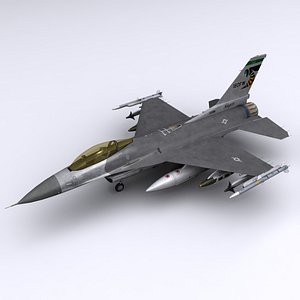 general dynamics f-16 fighting falcon 3d 3ds