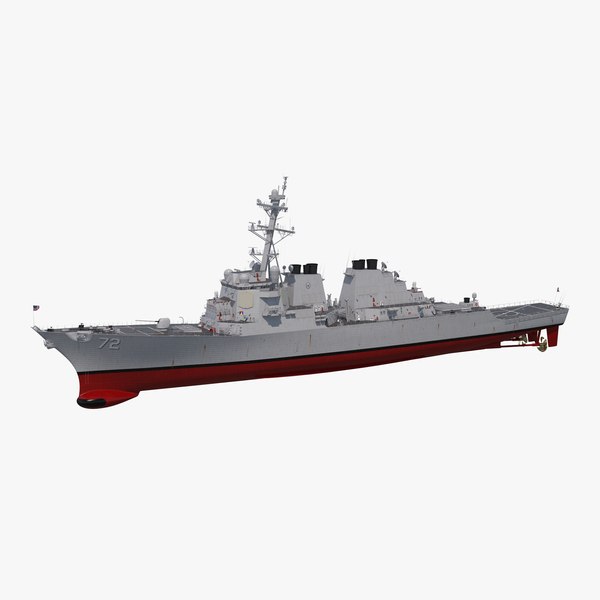 arleigh burke destroyer mahan 3D model