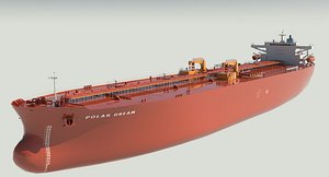 3D vlcc super tanker polar model