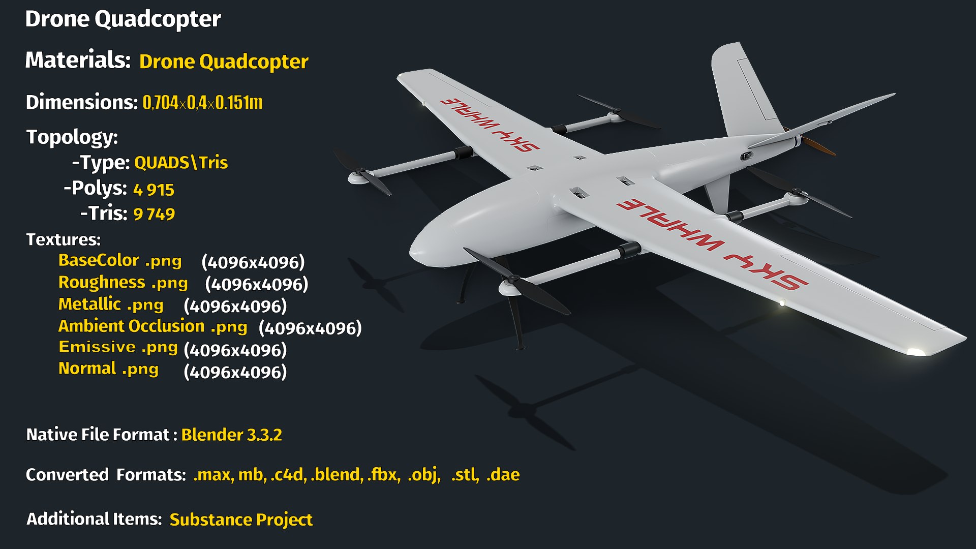 3D Drone Quadcopter model https://p.turbosquid.com/ts-thumb/Ws/fVXvE0/P6/info/png/1676236807/1920x1080/fit_q87/d627708e4ea12bd63e8250f3e7bef9a02b47e5a8/info.jpg