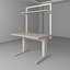 height adjustable workbench 3d model
