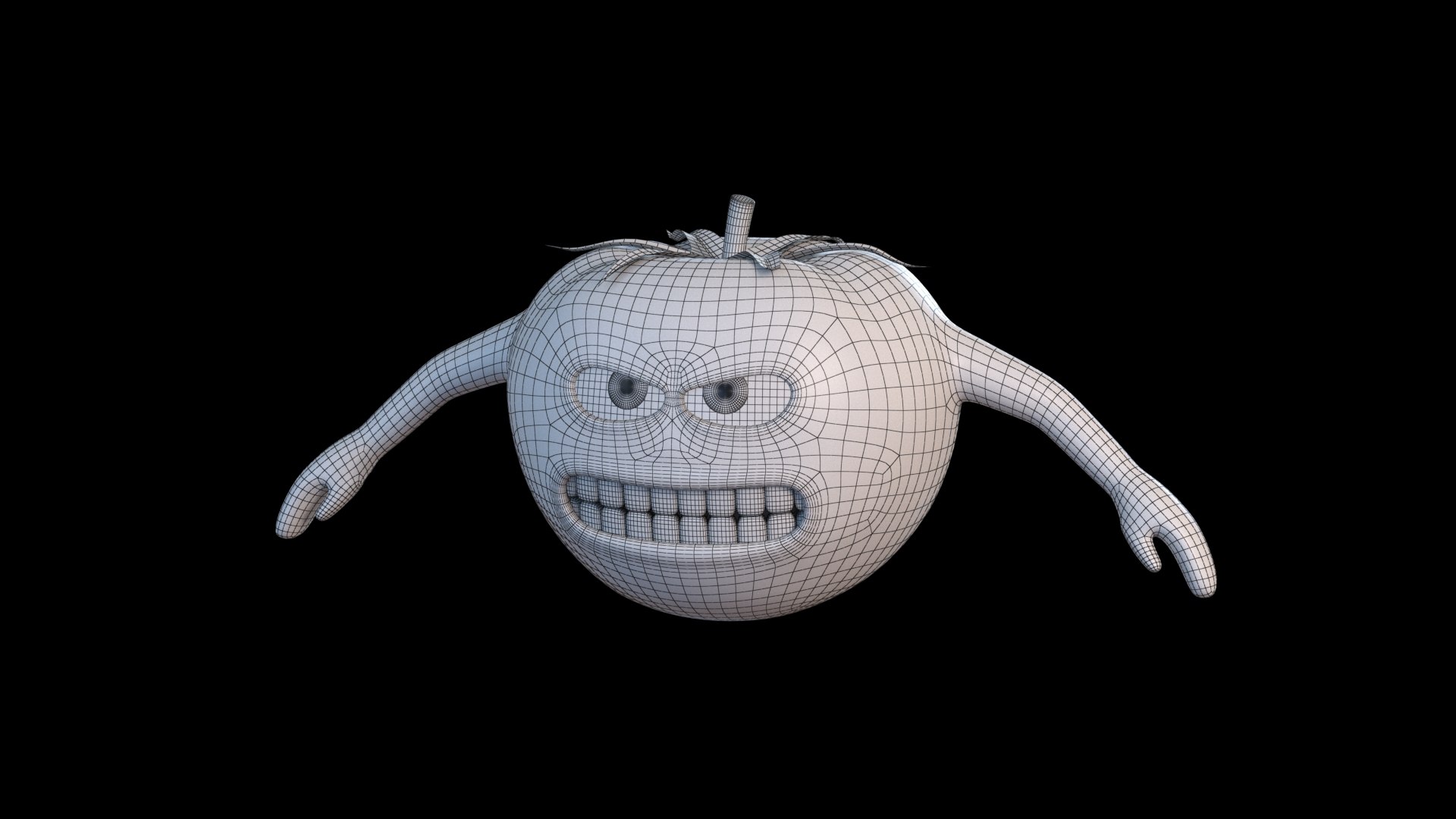 3D Cartoon Tomato Model - TurboSquid 2059723