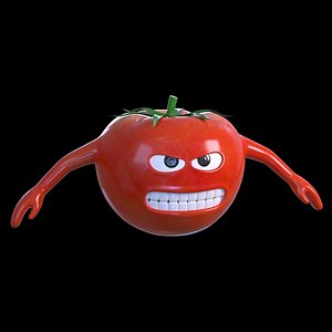 3D Cartoon Tomato model