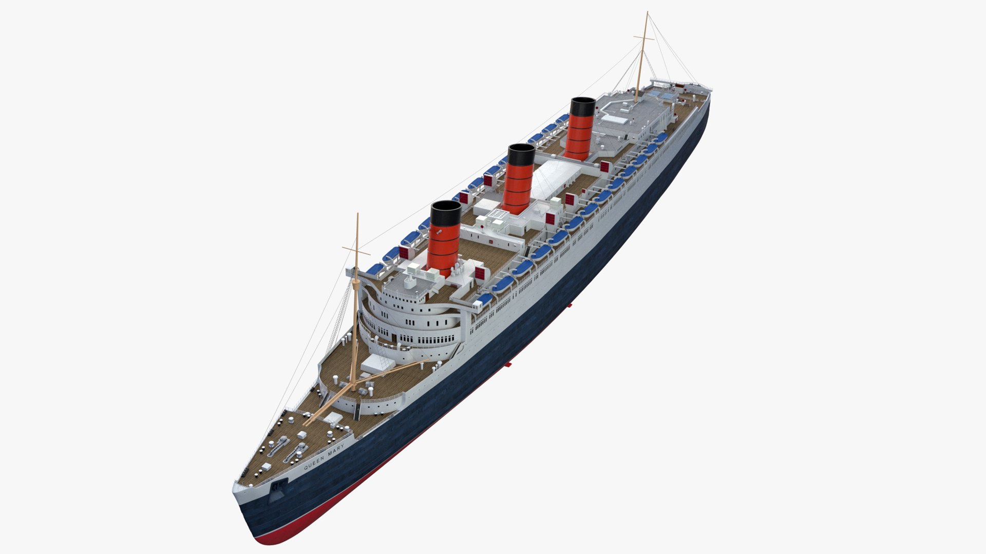 3d Queen Mary Model