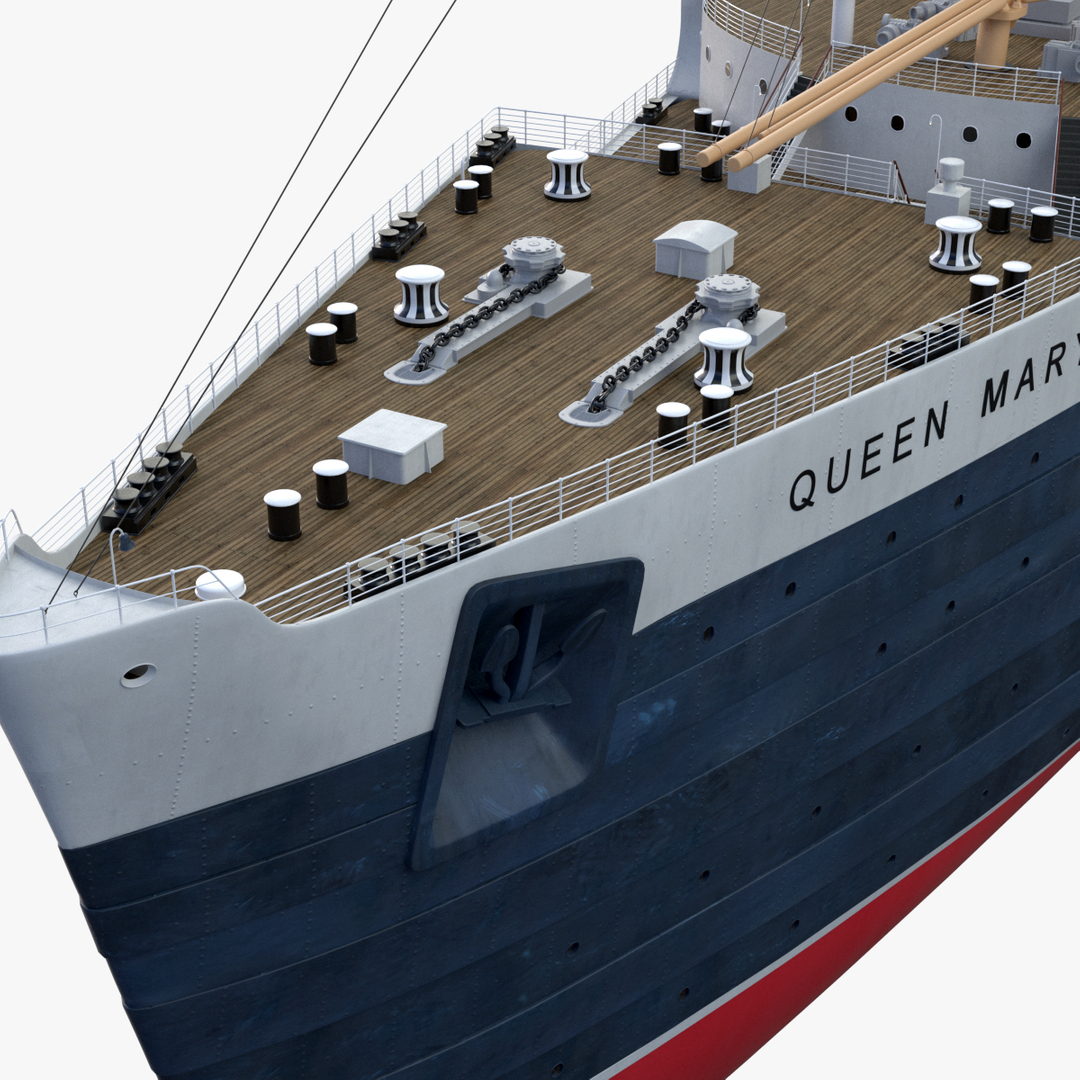 3d queen mary model