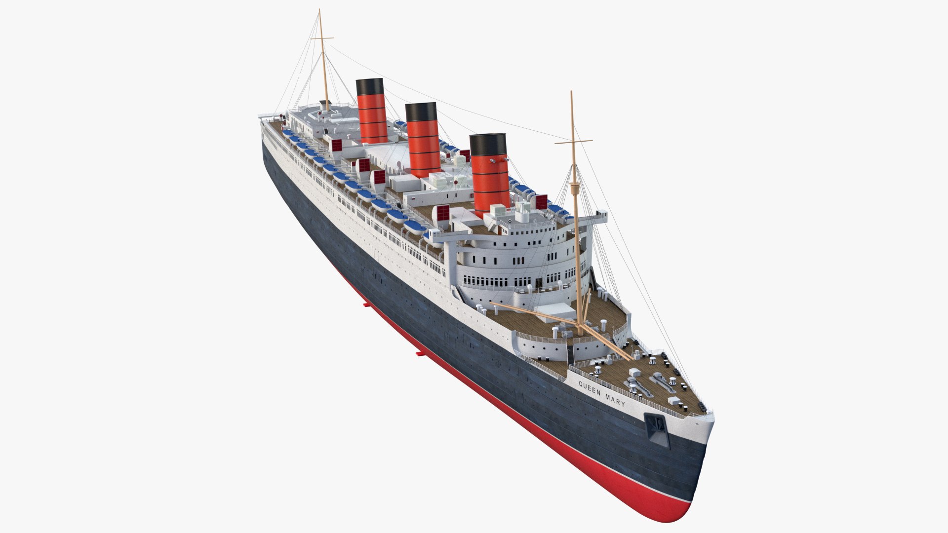 3d Queen Mary Model