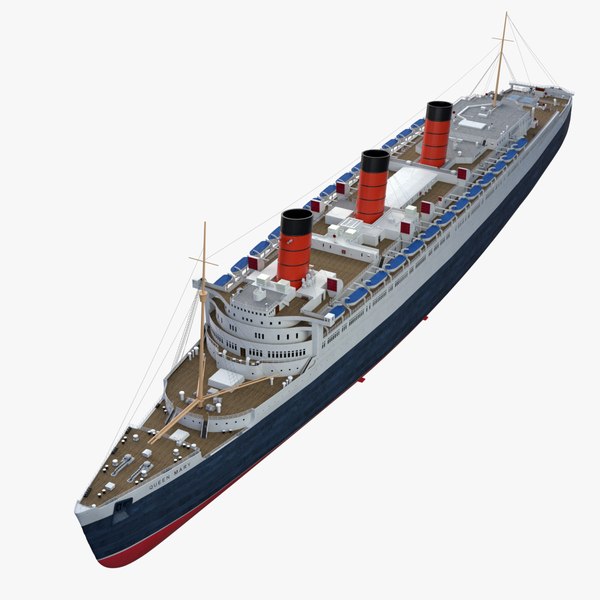 3d queen mary model