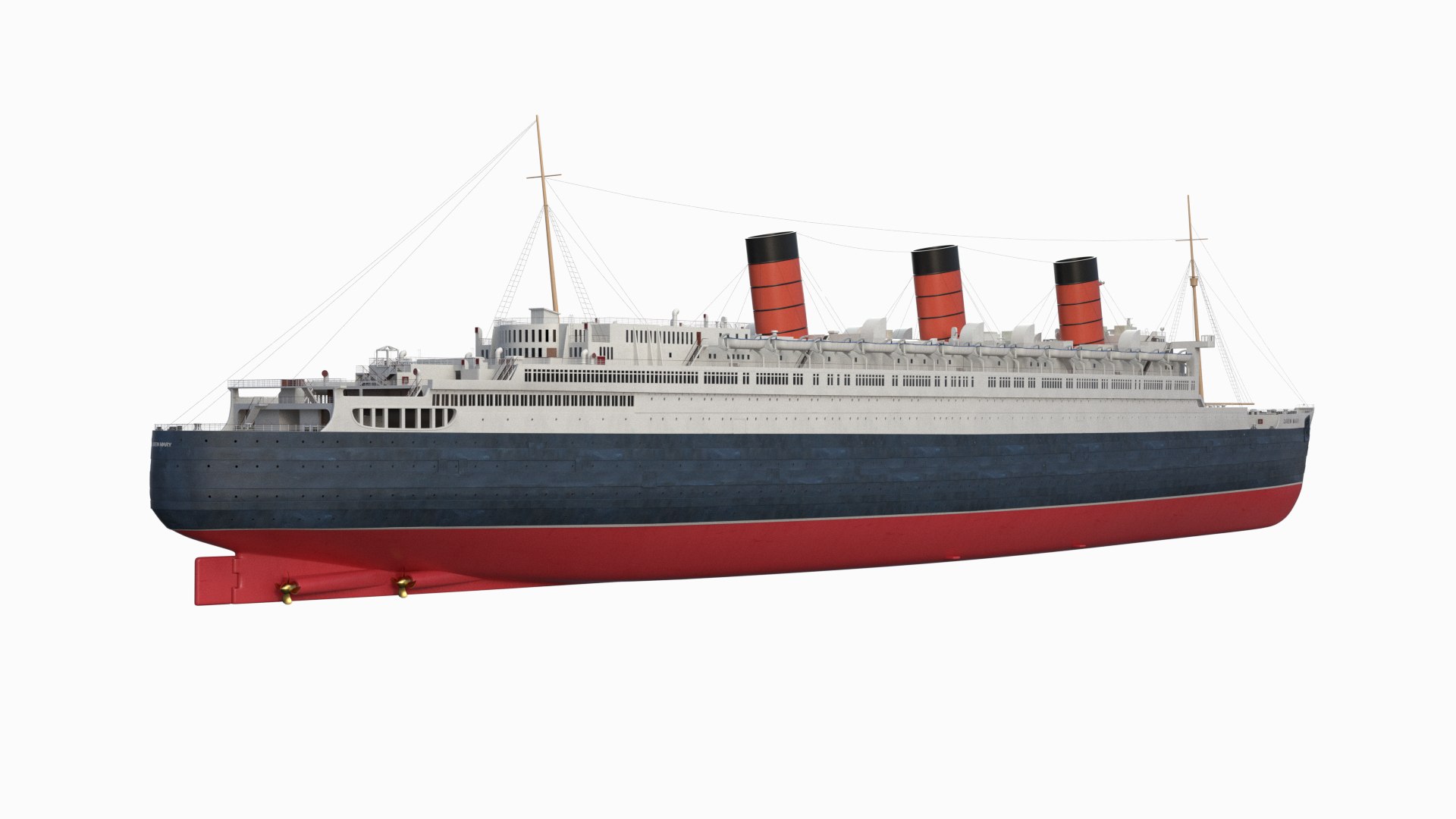 3d Queen Mary Model