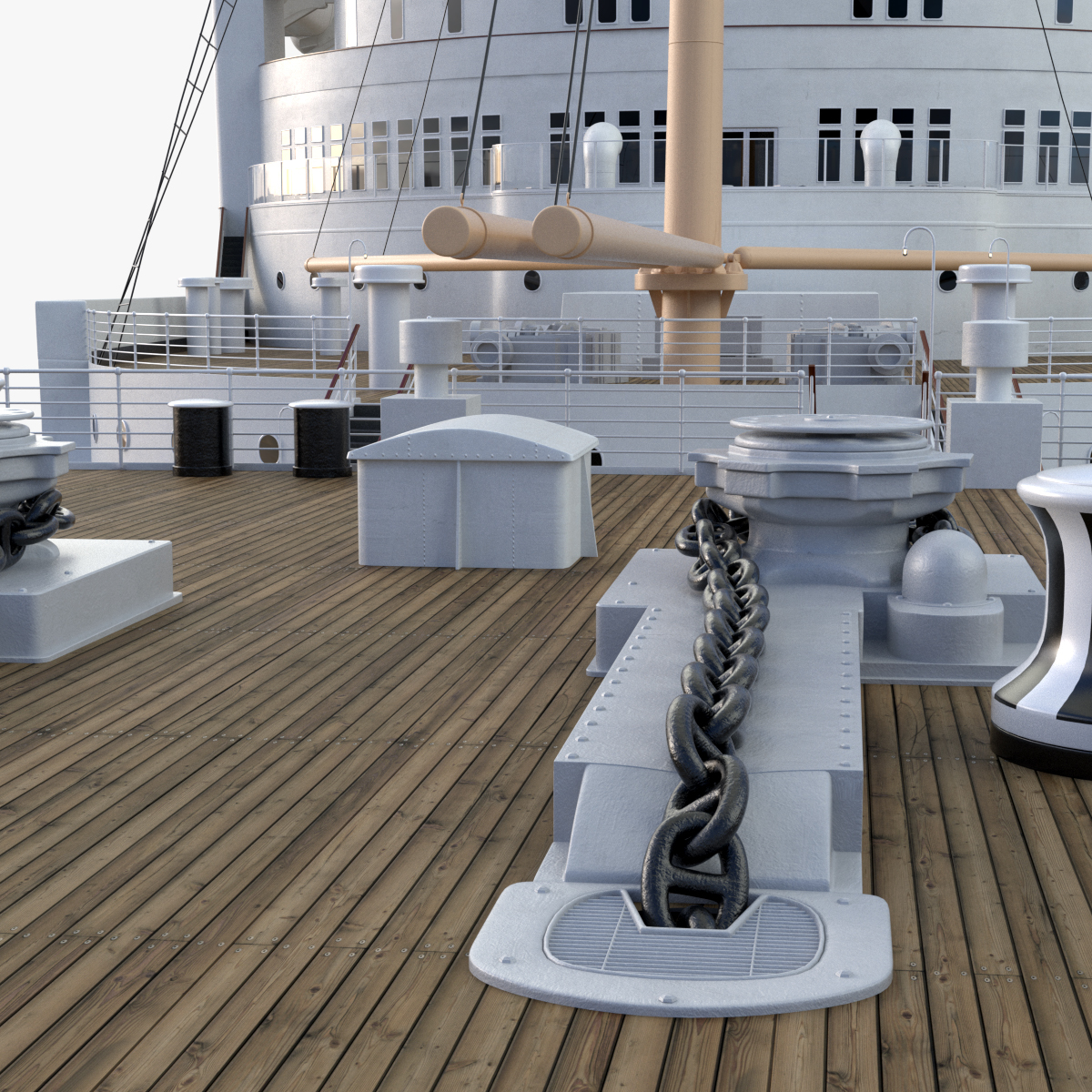 3d queen mary model